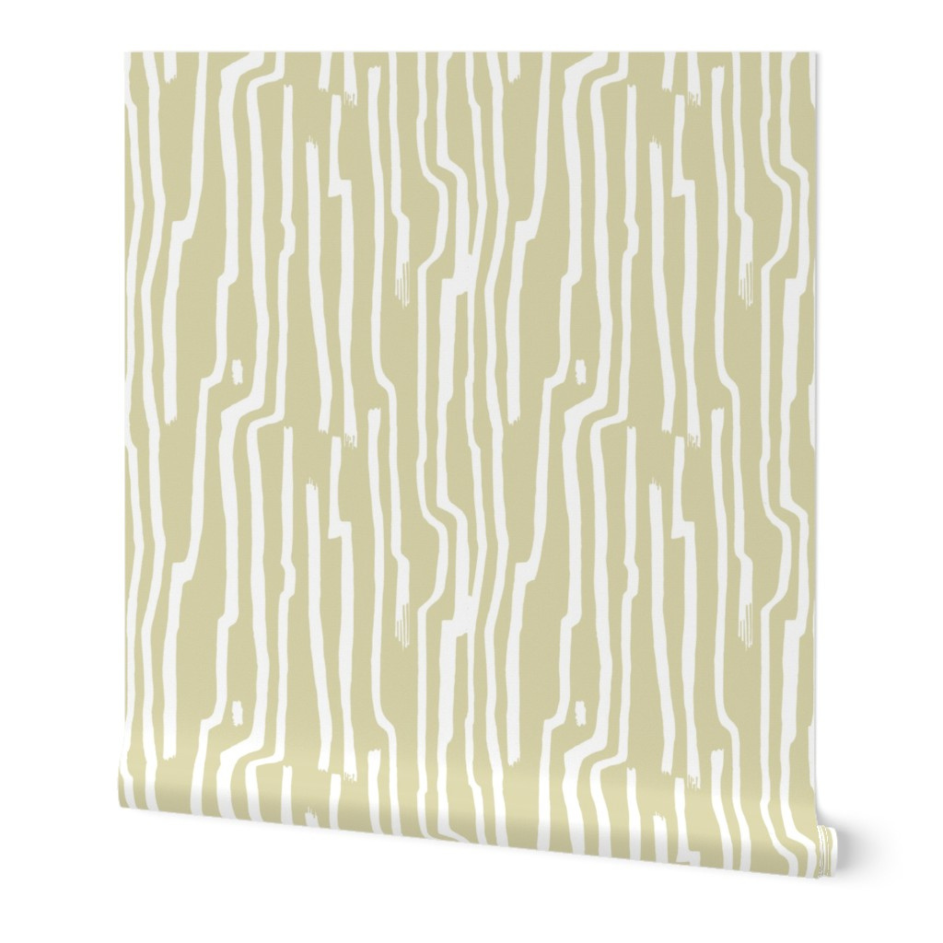 Sandstone Stripe Wallpaper (Three Birds) image 1